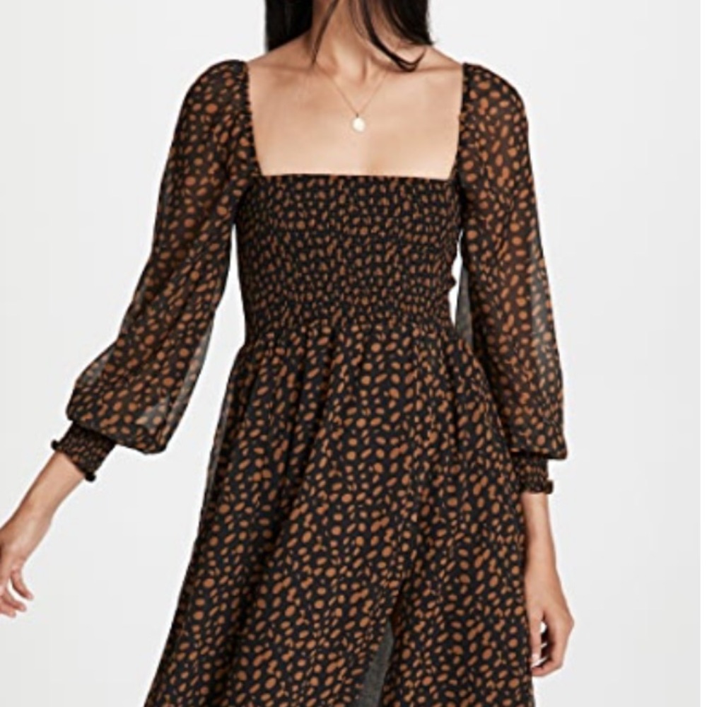 o.p.t classic smocked maxi dress (shop bop)